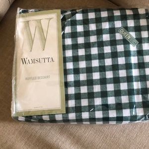 Vintage Wamsutta Ruffled  Queen Bedskirt